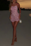 Scalloped Floral Mini Dress