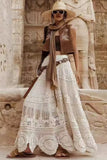 Boho Crochet Maxi Skirt