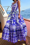 V-Neck Bohemian Maxi Dress