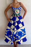 Cherry Graphic Spaghetti Strap Dress