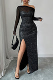 Elegant Off-Shoulder Evening Gown