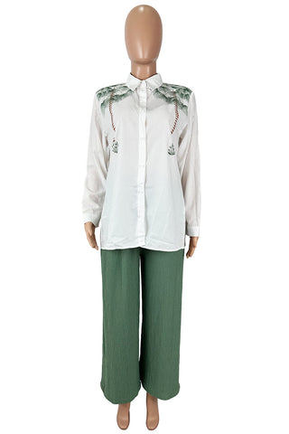 Floral Shirt and Pants Set