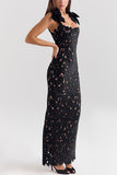 Bow-Detail Evening Dress