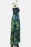 Tropical Halter Maxi Dress