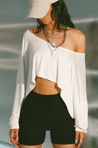 One-Shoulder Asymmetric T-Shirt