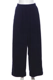 Elastic Waist Wide-Leg Casual Pants