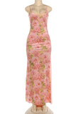 Floral Spaghetti Strap Dress