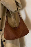 Suede Slouchy Shoulder Bag