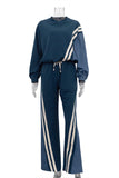 Striped Long Sleeve Pants Set