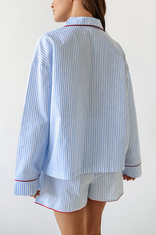 Classic Striped Pajama Short Set