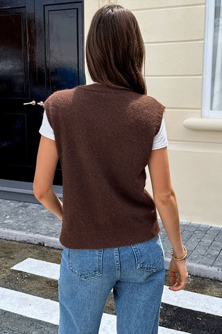 Casual Button-Front Vest