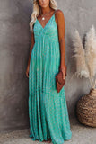 Tiered Maxi Dress with Subtle Print