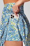 Floral Pattern Mini Skirt with Pocket