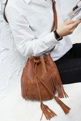 Fringe Bucket Bag Accessory