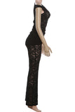 Asymmetric Lace Pants Set