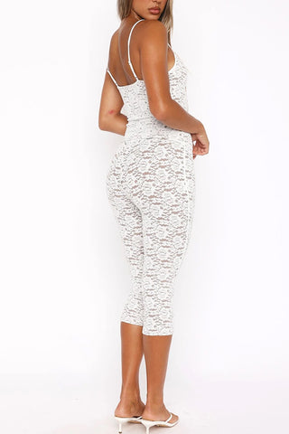 Lace Trim Short Set
