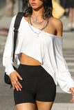 One-Shoulder Asymmetric T-Shirt