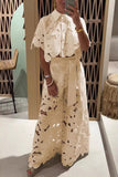 Floral Lace Pants Set