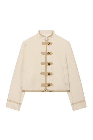 Toggle Button Cropped Shacket
