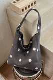 Polka Dot Slouchy Shoulder Bag