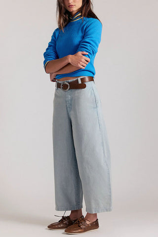 High-Waist Wide-Leg Baggy Jeans