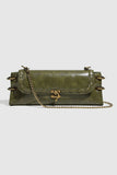 Chain Strap Flap Crossbody Bag