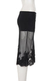 Elegant Lace Midi Skirt