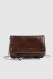 Studded Flap Chain Shoulder Bag