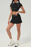 Chic Crop Top and Skirt Set