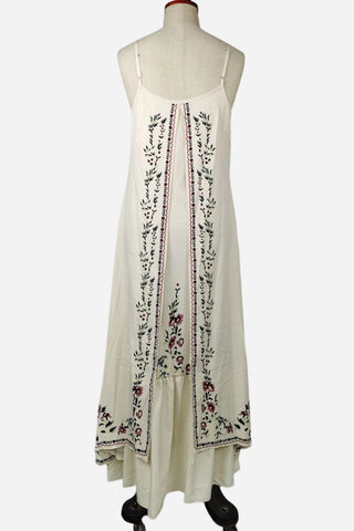 Flowing Maxi Dress with Layered Design