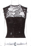 Lace-Strap Square Neck Tank Top