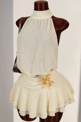 Sleeveless Back Tie Dress