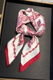 Paisley Print Satin Neck Scarf