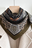 Patterned Square Neck Scarf