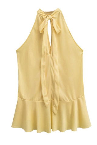 Halter Tie Back Tank Top