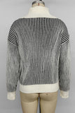 Striped Collared Sweater