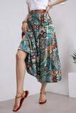 Bohemian Print Flowy Skirt