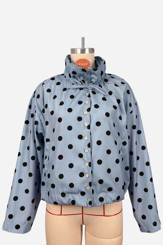 Button-Up Polka Dot Jacket