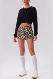 Leopard Print High-Waist Bodycon Mini Skirt