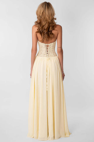 Lace Corset Halter Maxi Casual Dress
