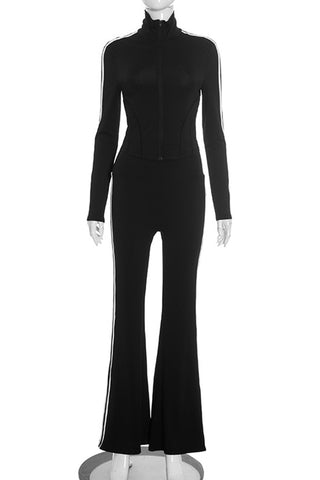 Zip-Up Track Pants Set