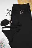 Halter Bikini Set with Cover-Up