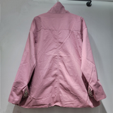 Embellished Collared Button-Front Jacket