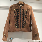 Military Detail Cropped Jacket