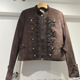 Military Detail Cropped Jacket