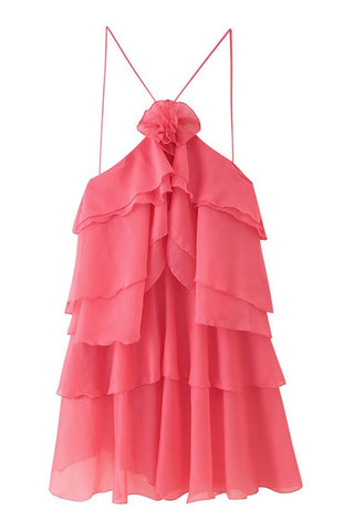 Layered Ruffle Casual Dress
