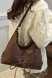 Butterfly Accent Shoulder Bag