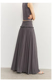 High-Waisted Ruffled Maxi Skirt