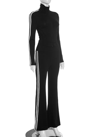 Zip-Up Track Pants Set