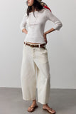 High-Waist Wide-Leg Baggy Jeans